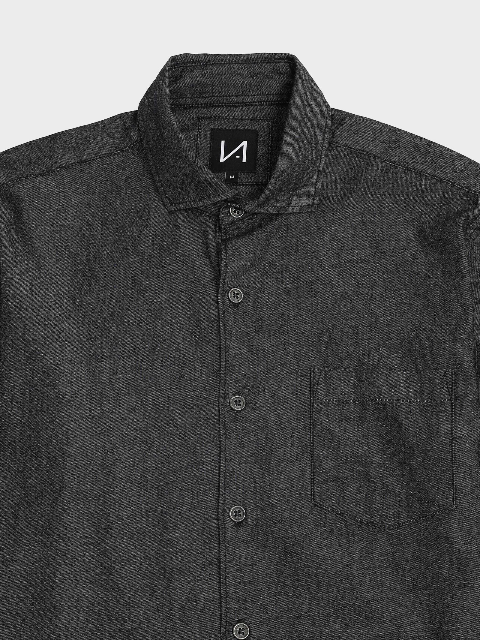 Vintage Denim Shirt – Dark Charcoal