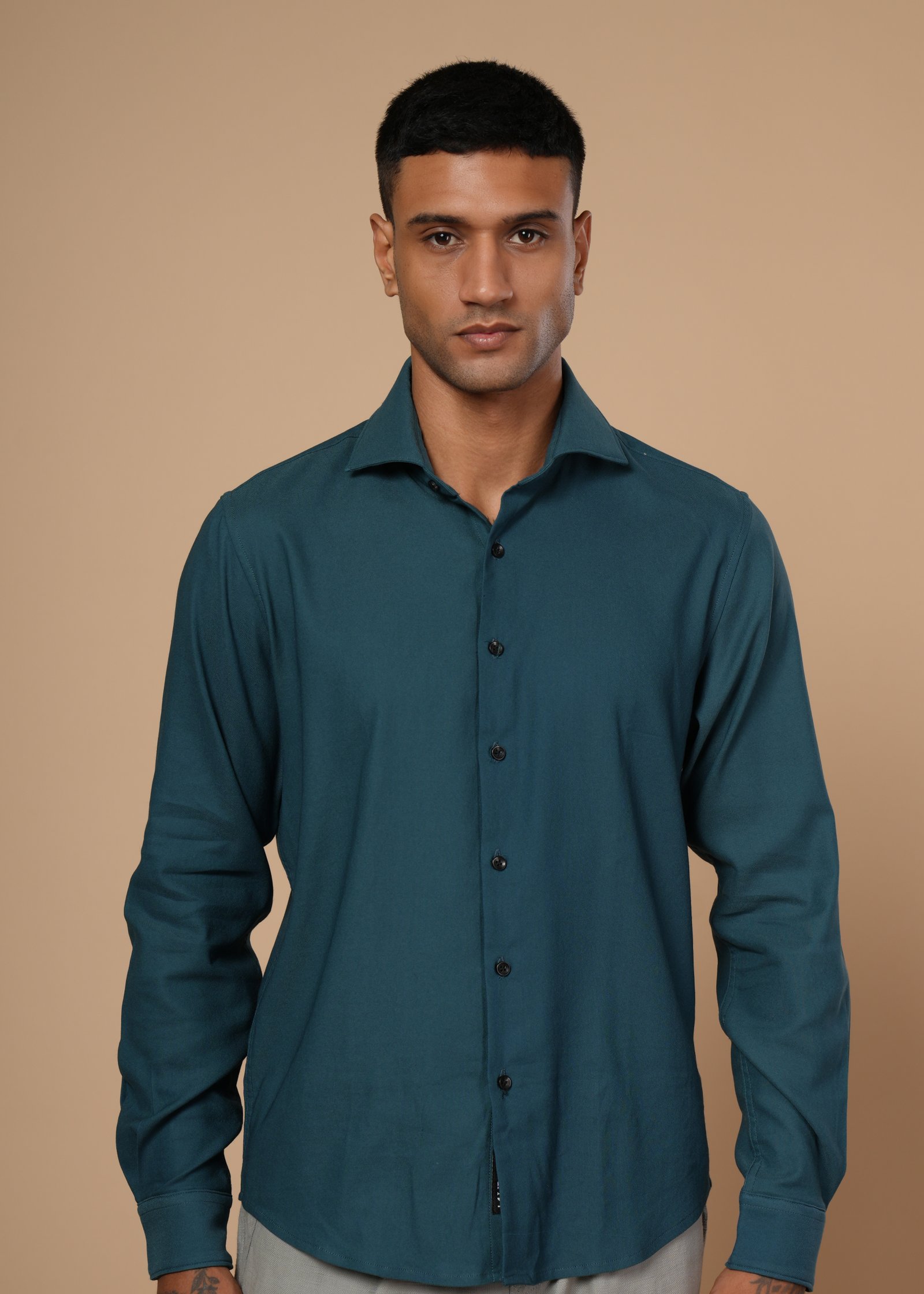Men's Shirt – Earthy Pastel – Teal